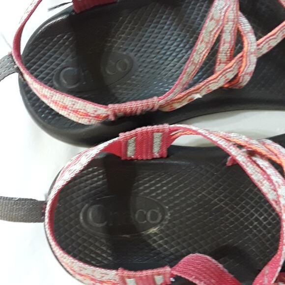 Chaco Women Sz 5 Gray Pink Strappy Adjustable Hiking Outdoors Water Sandal - Picture 9 of 9
